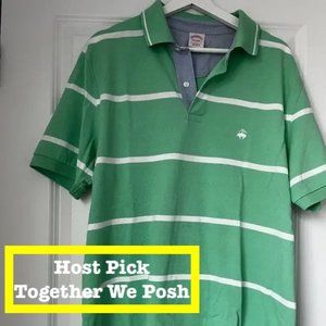 Brooks Brothers Mens Large Green Polo‎ Short Sleeve Shirt (Previously Worn)